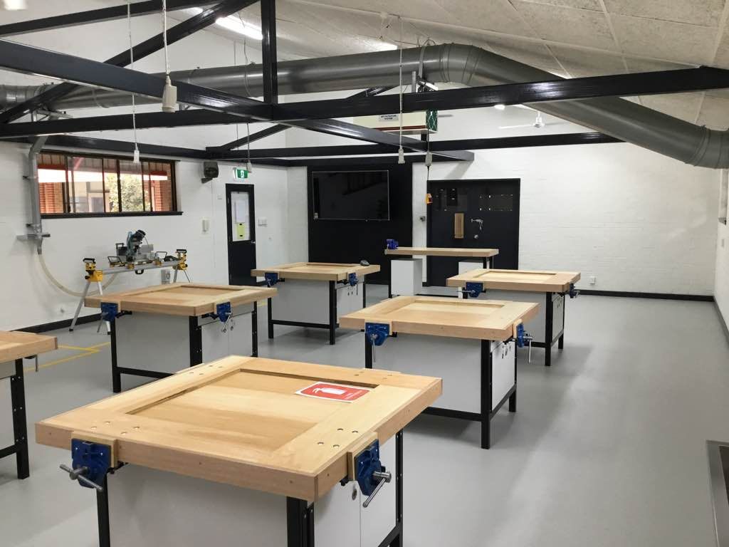 Industrial Woodwork Room Upgrade - AJ Grant